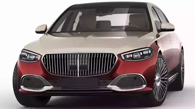 Mercedes S-class Maybach 2021 3D model