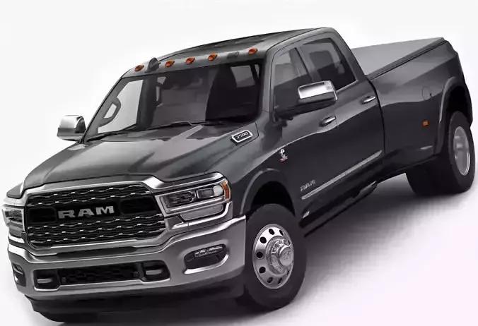 Ram 3500 HD Limited Dually 2019 3D model