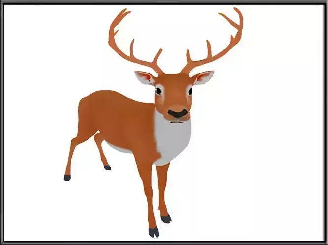 Realistic Reindeer 02