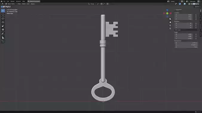 Old Key for Printing