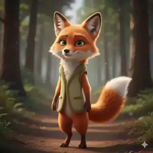 fox on the vest