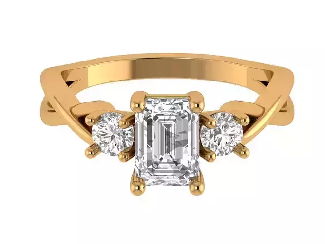 Emerald Solitaire Ring