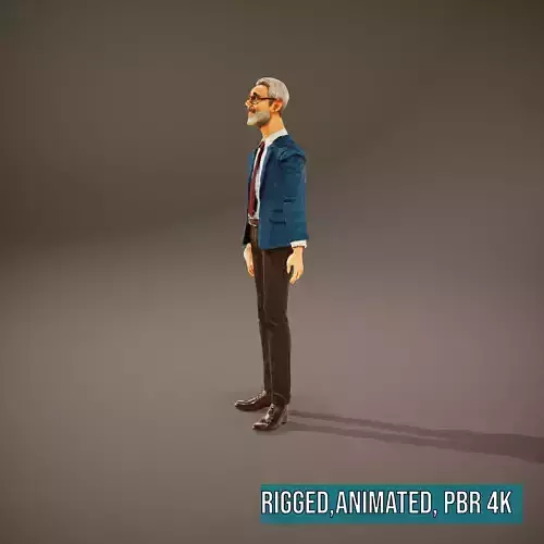 Wise Librarian Character model pack