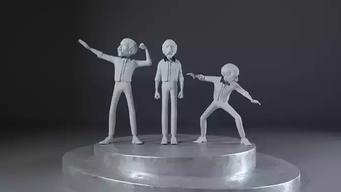 Old Man Harold-3d pose