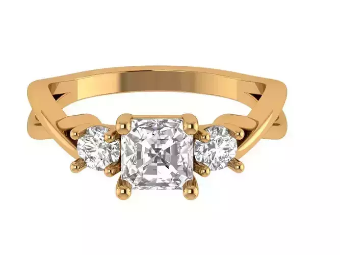 Cushion Solitaire Ring