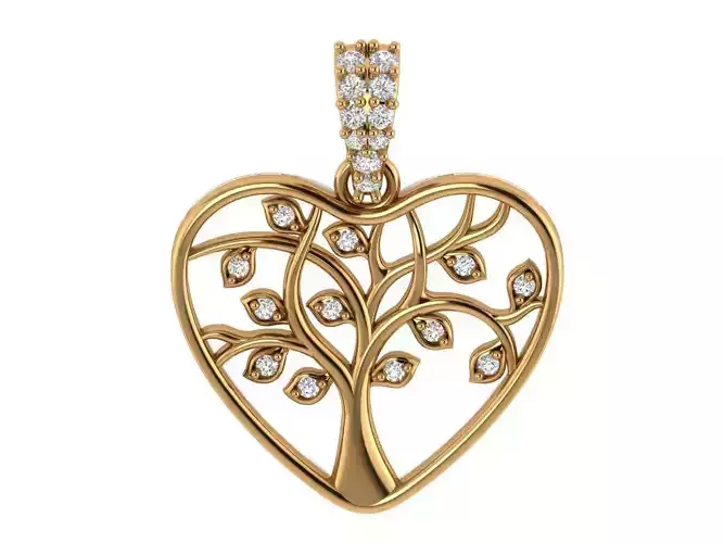 Heart Tree Pendant