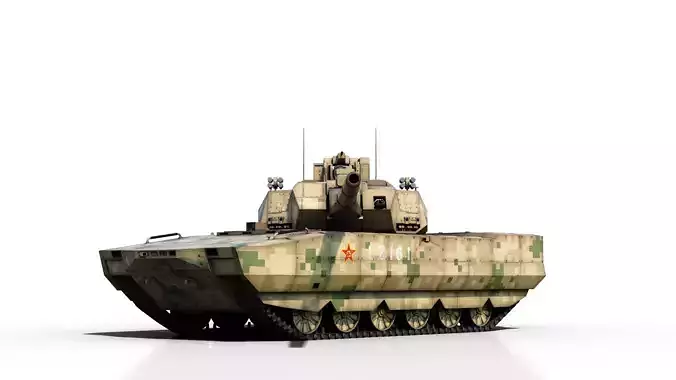 4 coatings of PLA Army ZTZ100 MBT Type 100 main battle tank