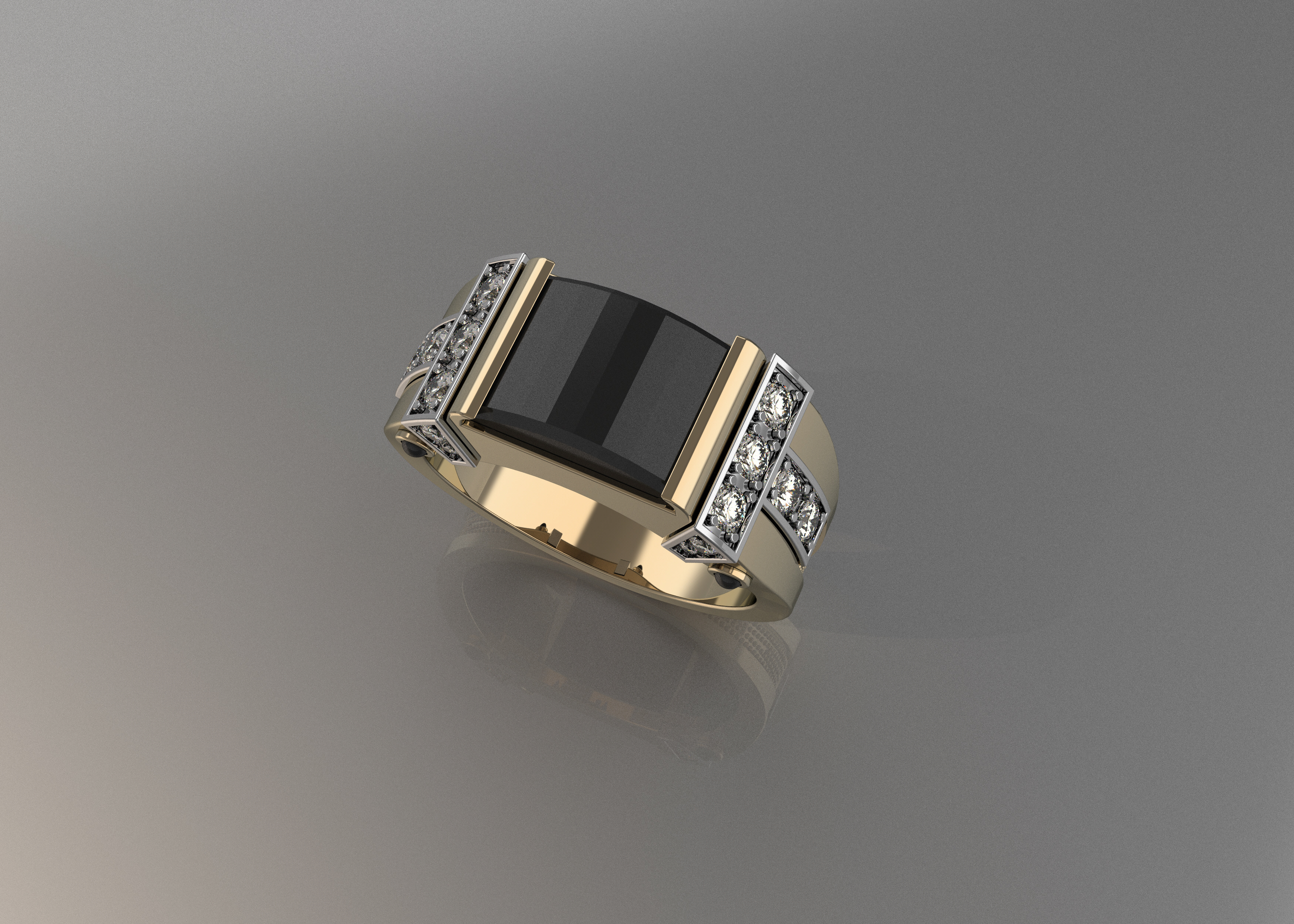 Ring for mans 1 3D print model_2