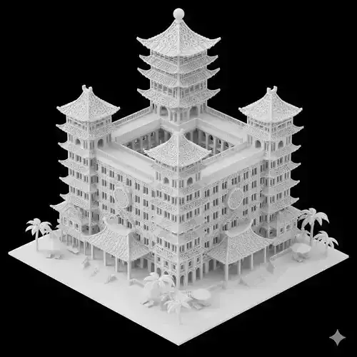 Coastal Beach Hotel Scene