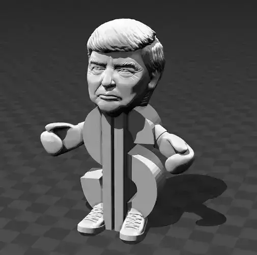 Dollar Trump 3D print model