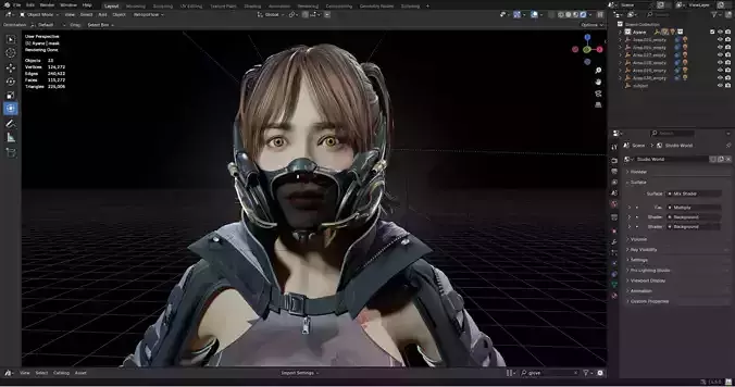 Sci-fi Girl pbr 8k 