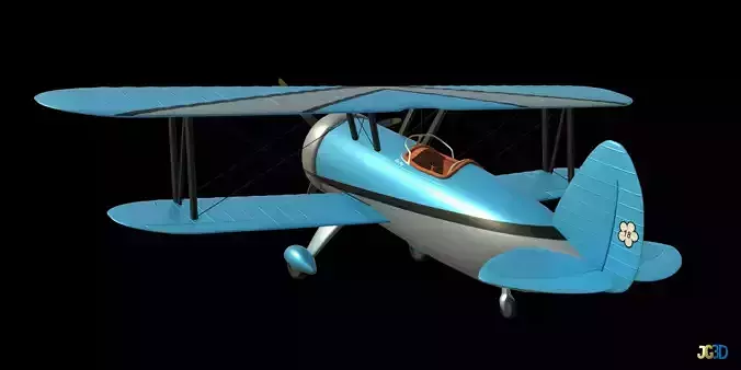 Stylized Biplane