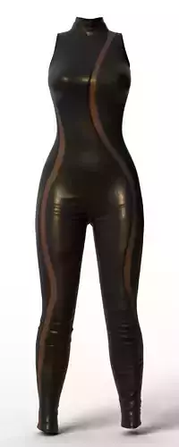 Sleek Curved-Stripe Bodysuit