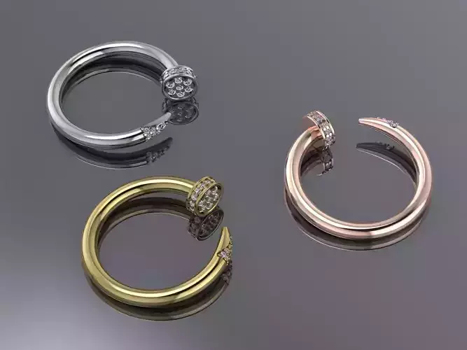 Nail Ring Brand Jewelry
