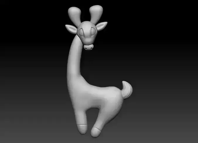 Giraffe Animal 3D Printable Model 