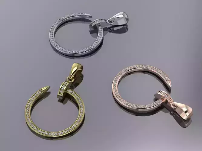 Nail Pendant Brand Jewelry