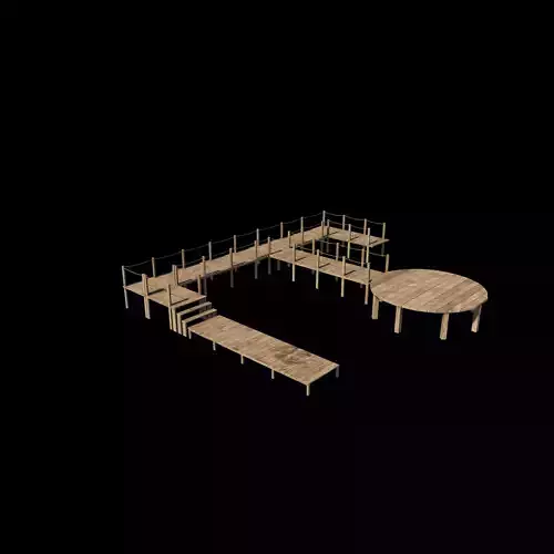  Wooden walkway modular