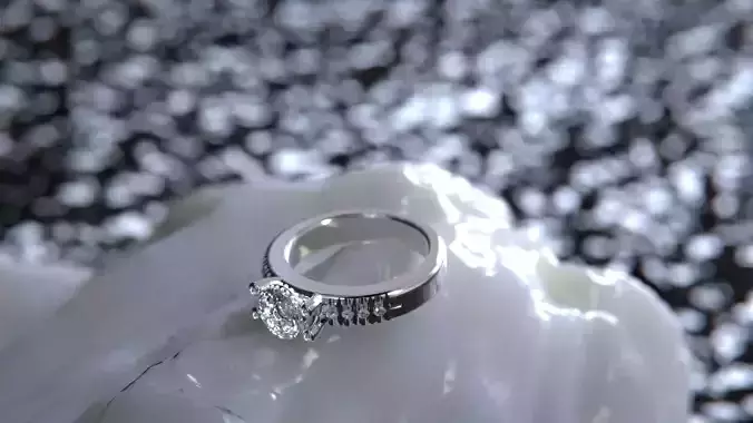 Ring band Fashion ladies style brilante  diamond STL