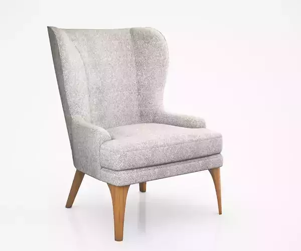 Owen Wing Chair by West Elm 3D model