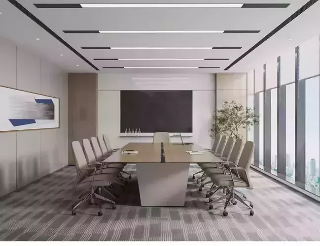 modern conferece room Meeting Room Office chair Table