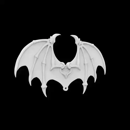 Bat Wing Pendant 3D Print Model