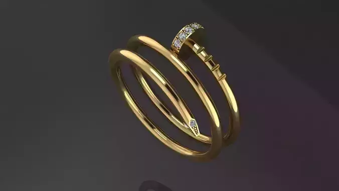Classic double-wrap ring