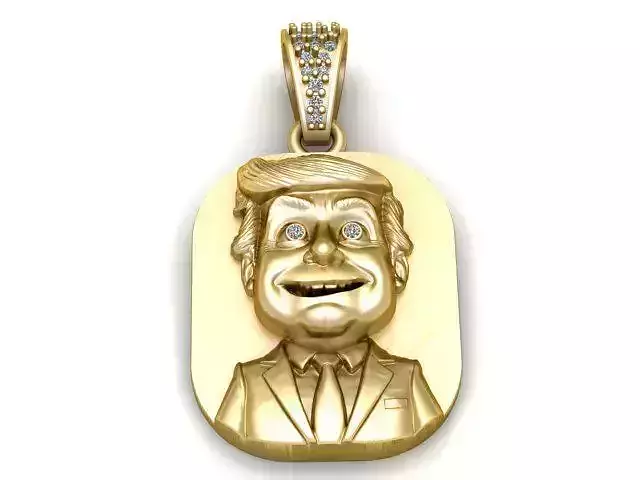 Character Face Pendant 3D Printable Model