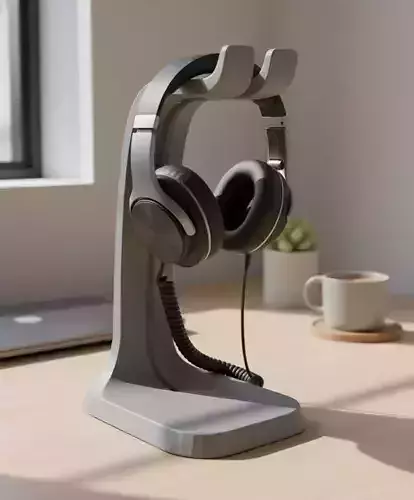 Headphone Stand Gaming Setup 3D Print Model