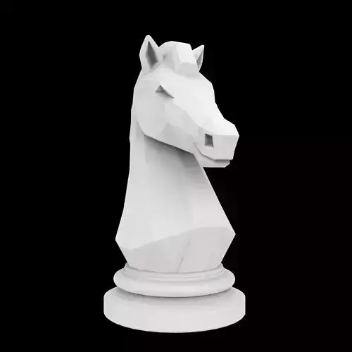 Knight Chess Piece 3D Print Model