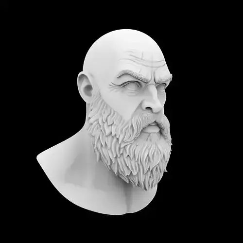 Minimal Spartan Bust 3D Print Model