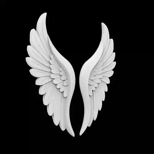 Modern Angel Wings 3D Print Model