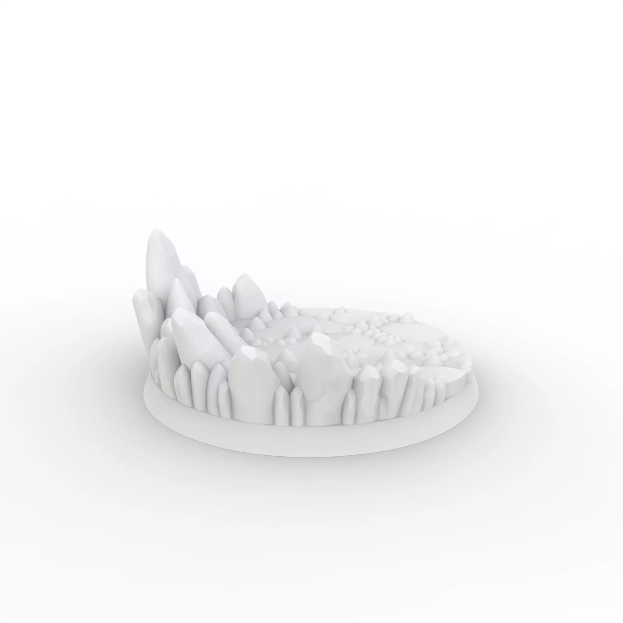 Mossy Stone Podium 3D Print Model 3D print model