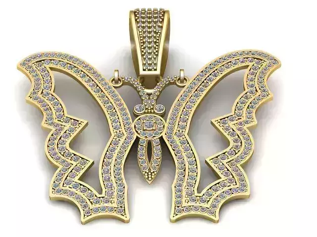 Butterfly Pendant 3D Printable Model