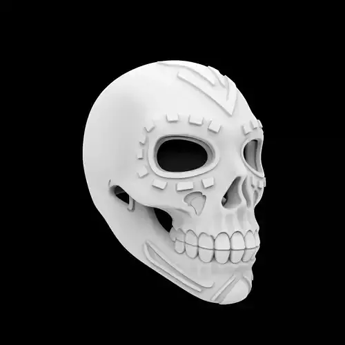 Sugar Skull Mask 3D Print Model
