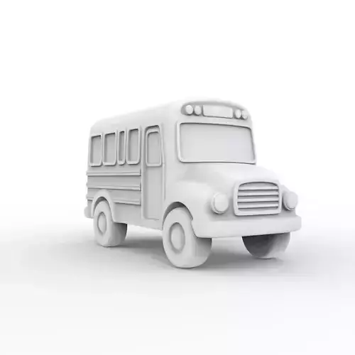 Toy School Bus 3D Print Model