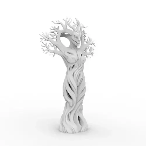Tree Spirit Sculpture 3D Print Model