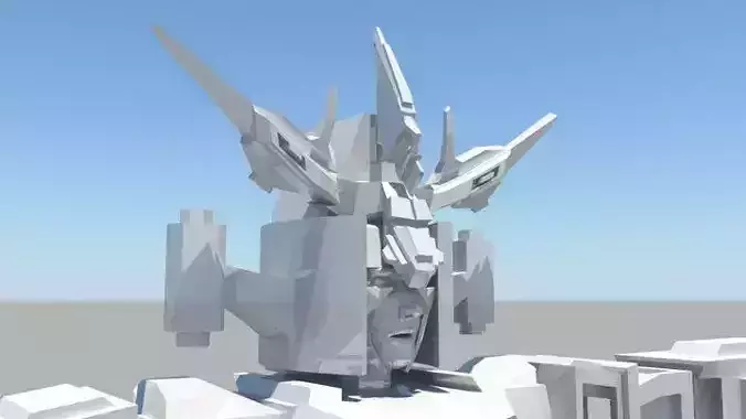Robot Fighter Rig AAA Low-poly 3D model