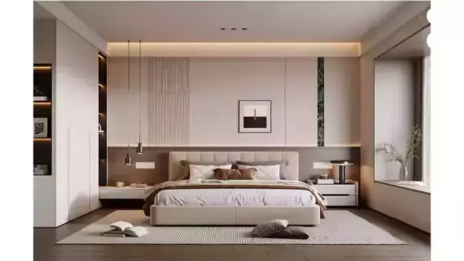 Mibai Light Wabi Sabi Bedroom