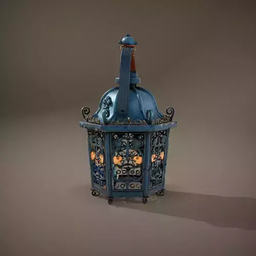 Ornate Iron Lantern model pack