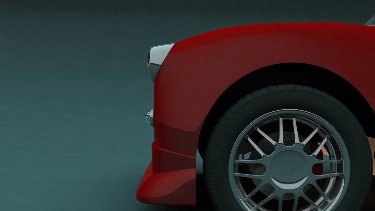 Austen Healey Walmart 1 24 Scale RC car body 3D print model_19