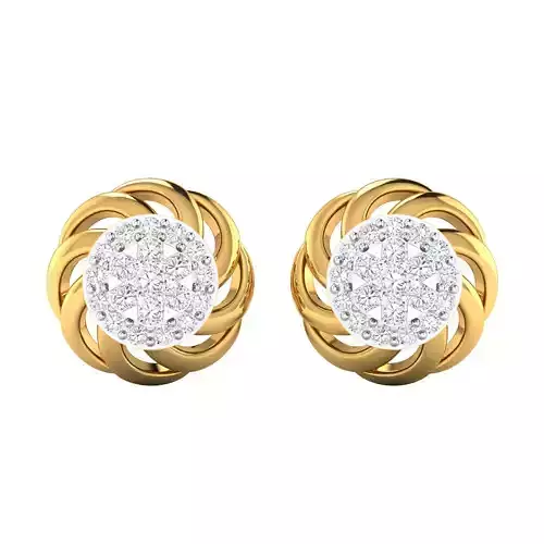 Women Earring Render 3dm STL SLC JCD OBJ FBX Details