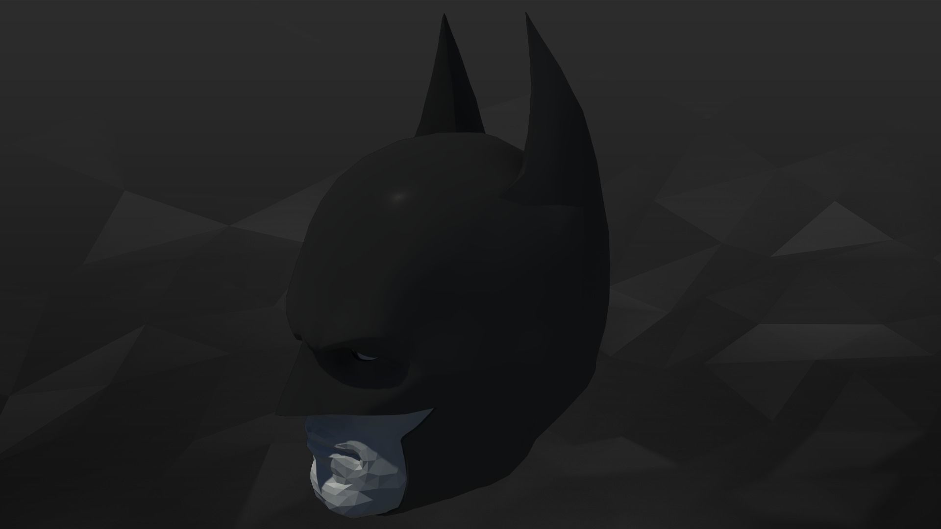 3D Printable Clip Together Batman Cowl 3D print model_3