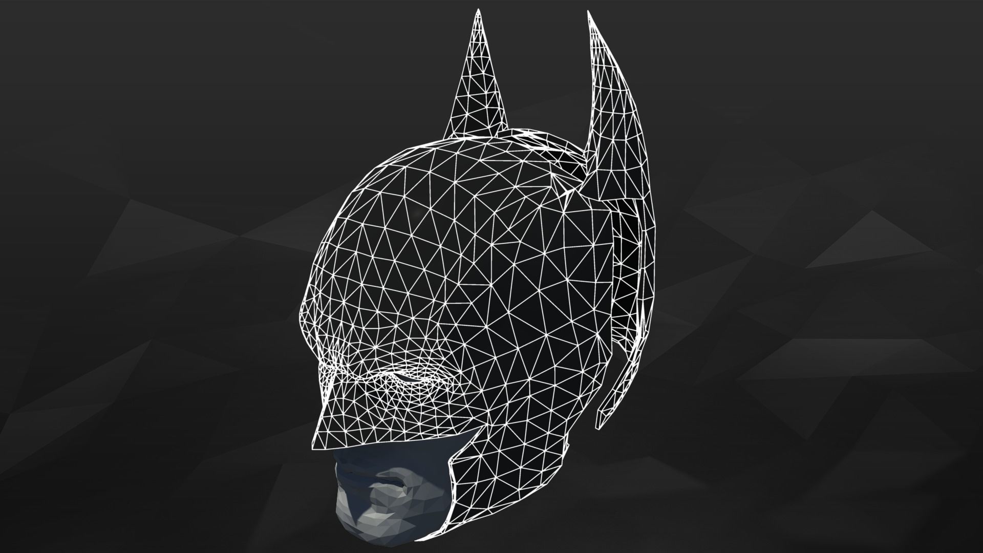 3D Printable Clip Together Batman Cowl 3D print model_6