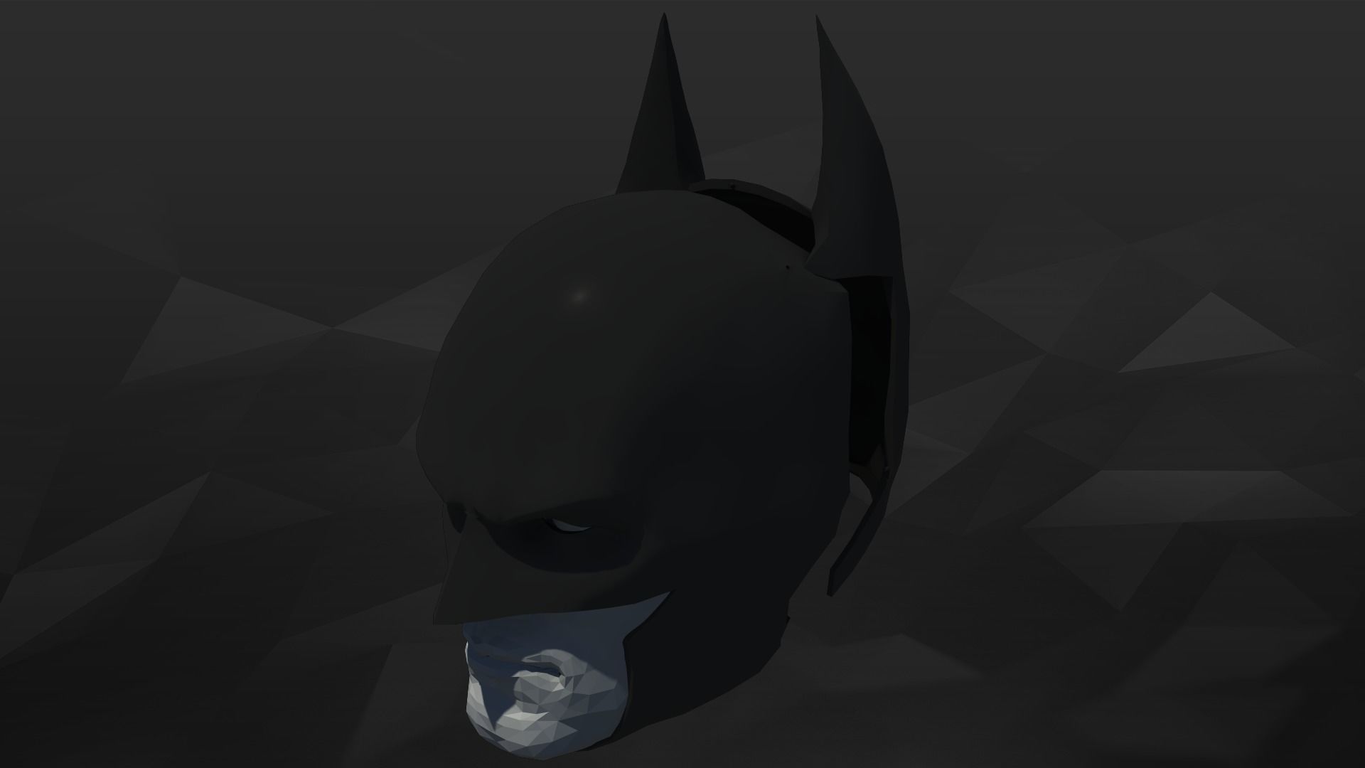 3D Printable Clip Together Batman Cowl 3D print model_5