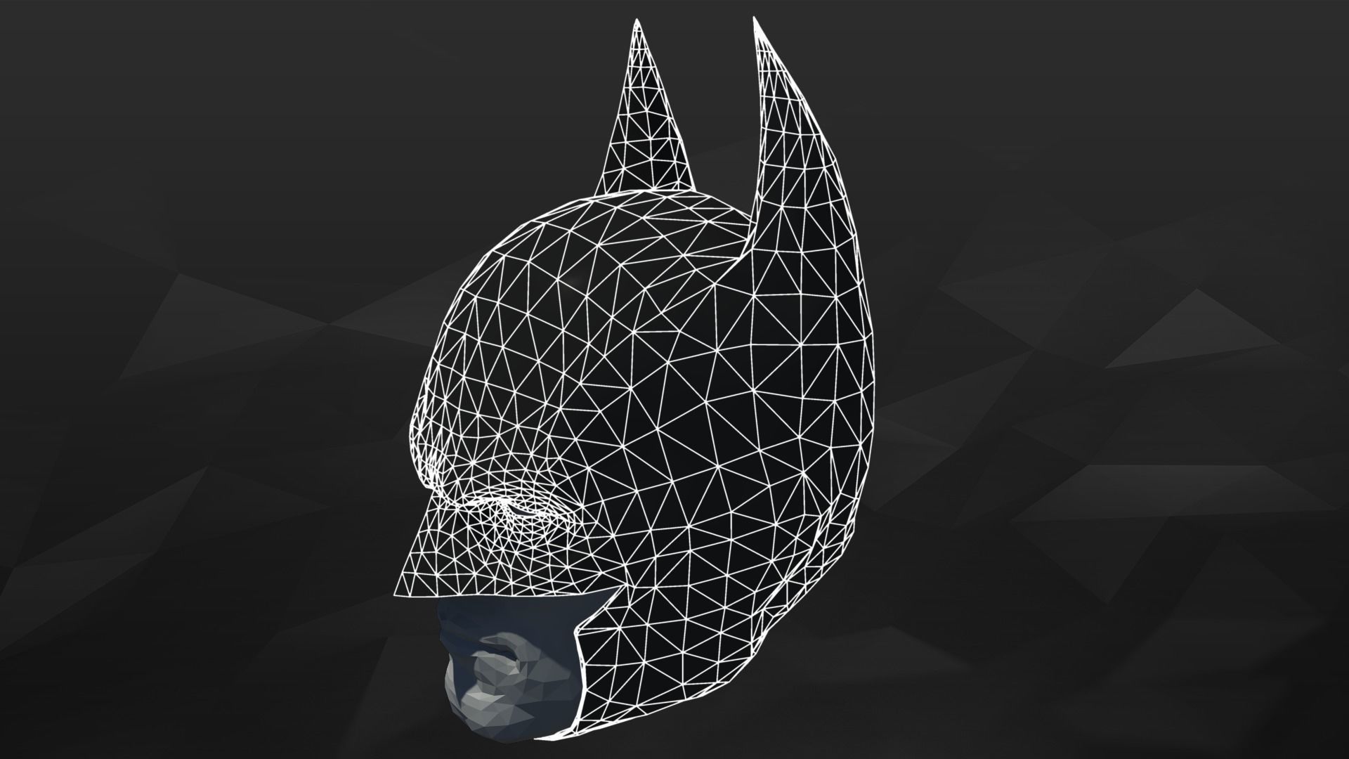 3D Printable Clip Together Batman Cowl 3D print model_4