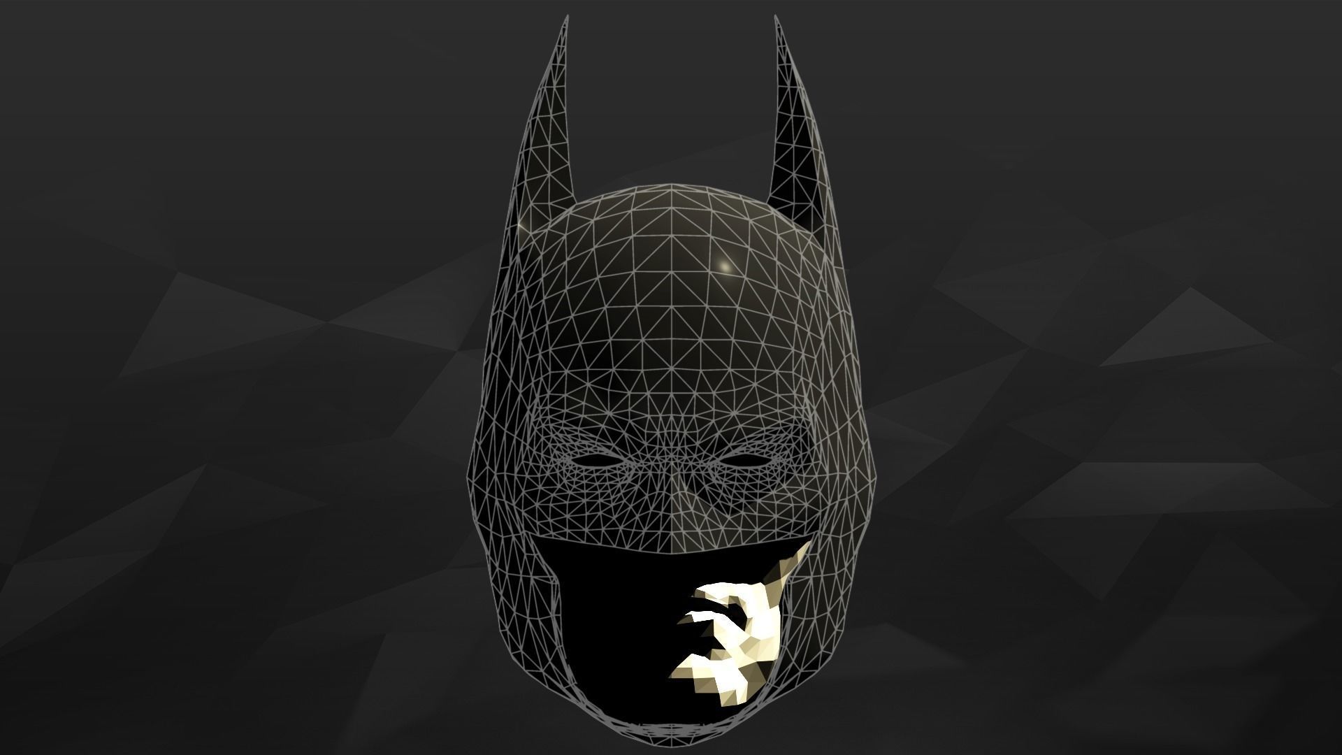 3D Printable Clip Together Batman Cowl 3D print model_12