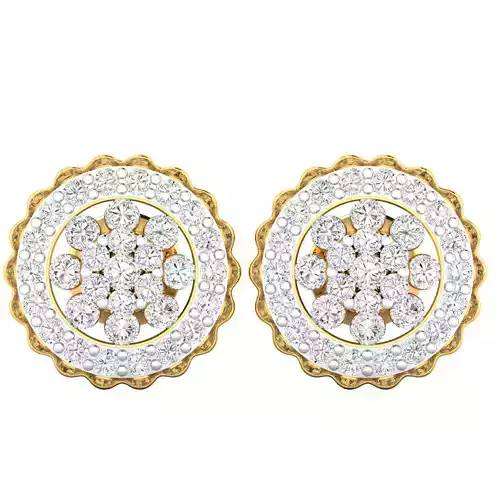  Diamond Circle Pressure Stud 3dm STL  SLC JCD OBJ FBX Details  