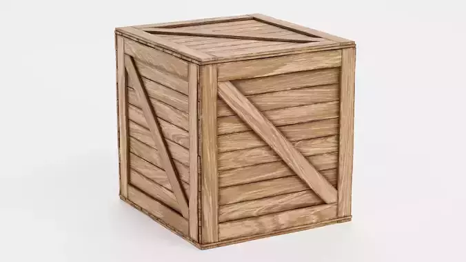 Wooden Crate V2 - Clean Storage and Transport Box