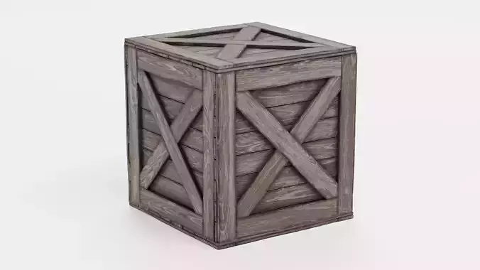 Wooden Crate V5 - Clean Storage and Transport Box