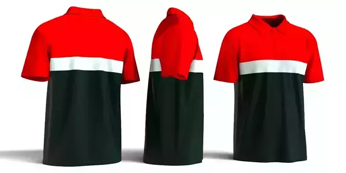 Realistic Polo Shirt 3D Model